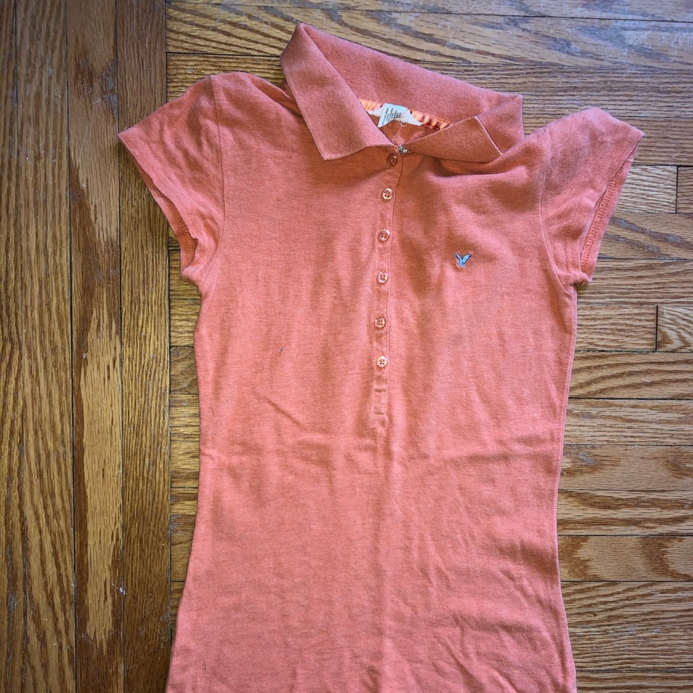 American eagle outfitters orange polo size XSmall
